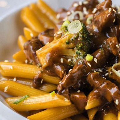 Creame Beef Pena Pasta