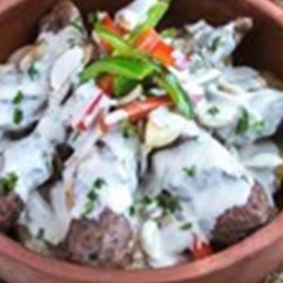كفتة مع طحينة