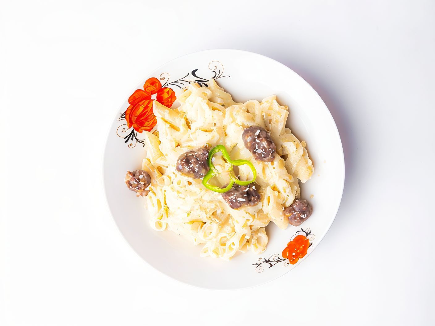 Pasta With Oriental Sausage