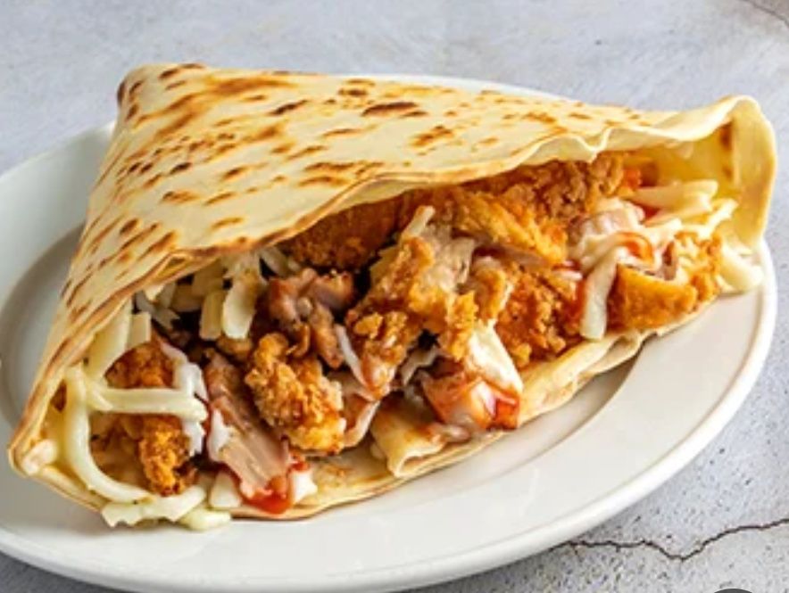 Crispy chicken crepe