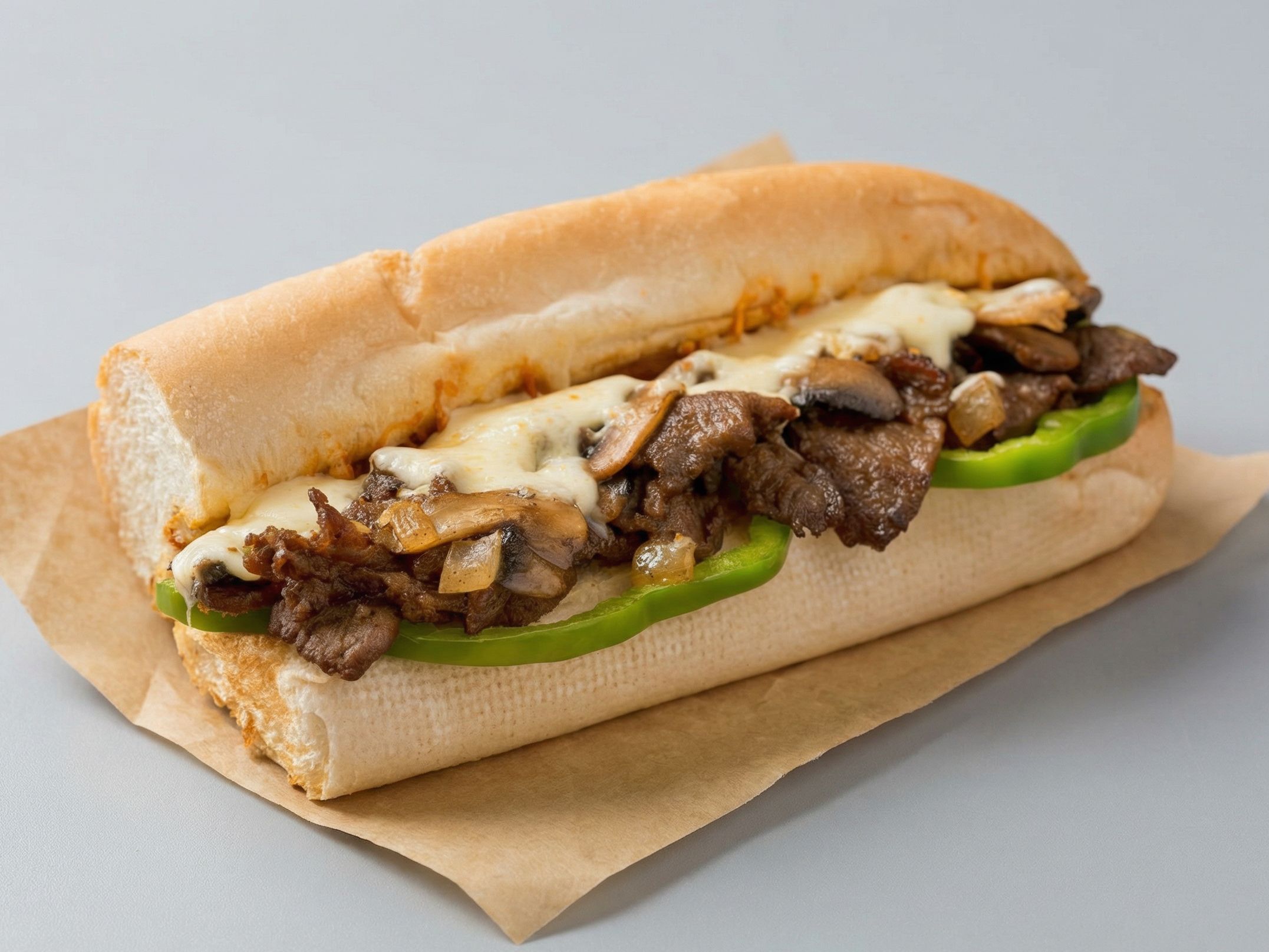 Liver steak sandwich
