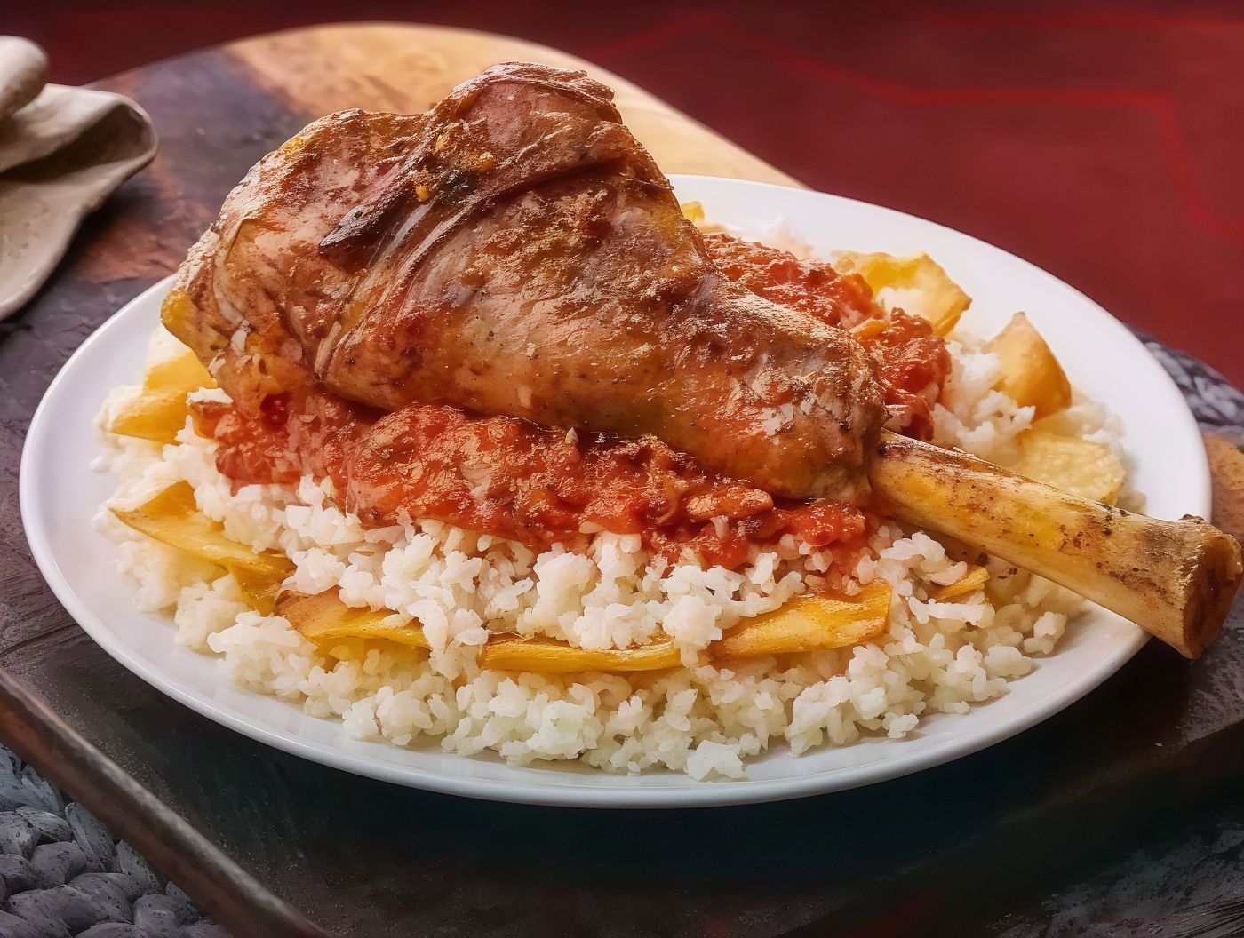 Charcoal Grilled Shank Fatteh