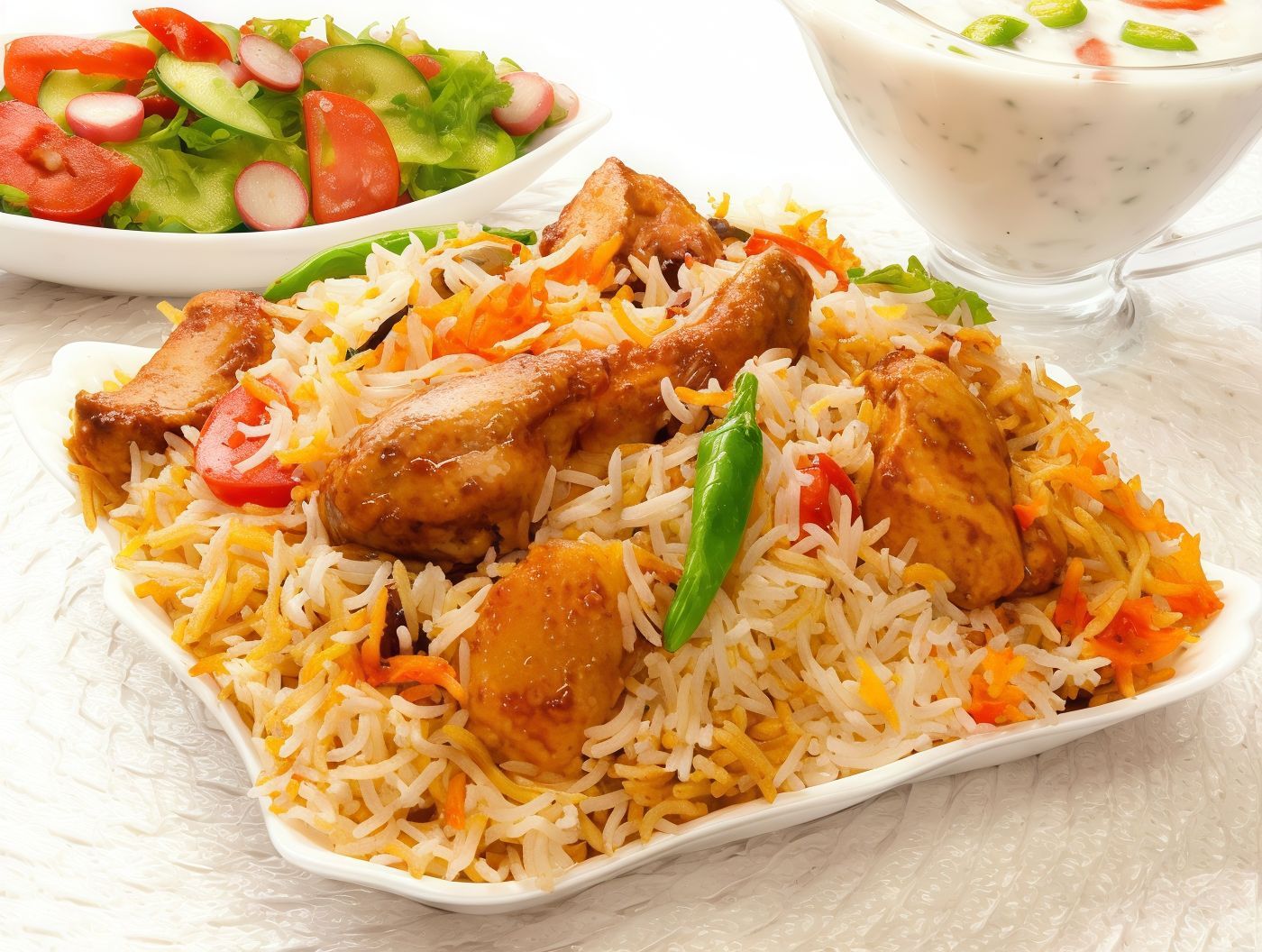 3 Chicken Mandi And Kofta Tray