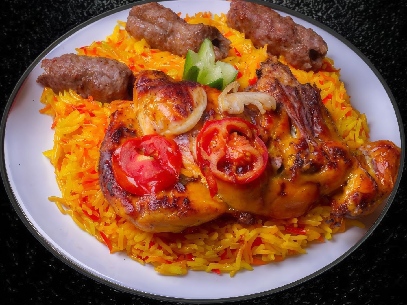 Mix Meal Grilled Chicken And Kofta