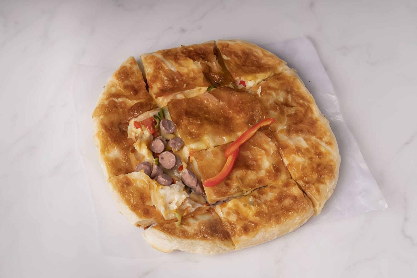 Oriental Sausage Pie