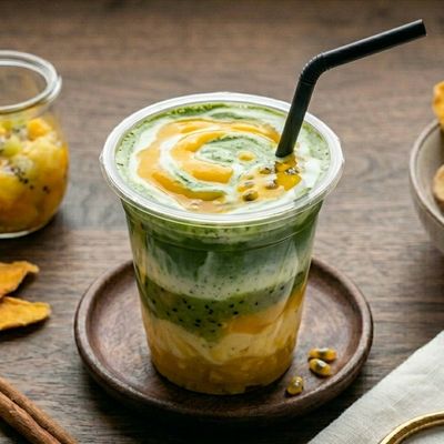 Matcha Tropical Fruits Cream