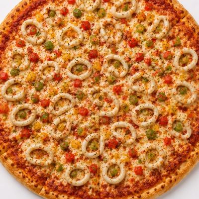 Calamari pizza.