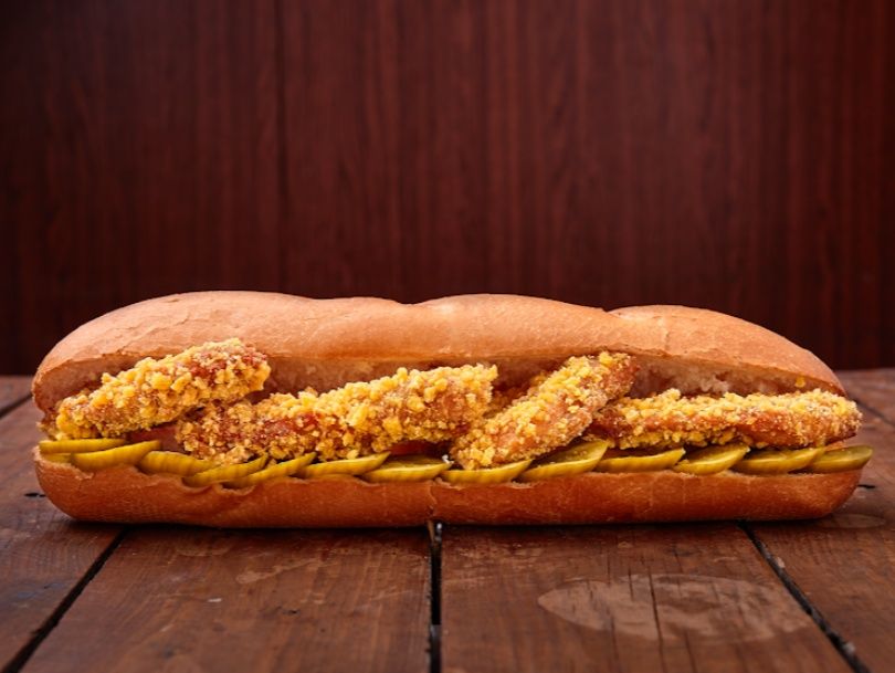 Fresh Fried Pane Chicken Cheese Sandwich