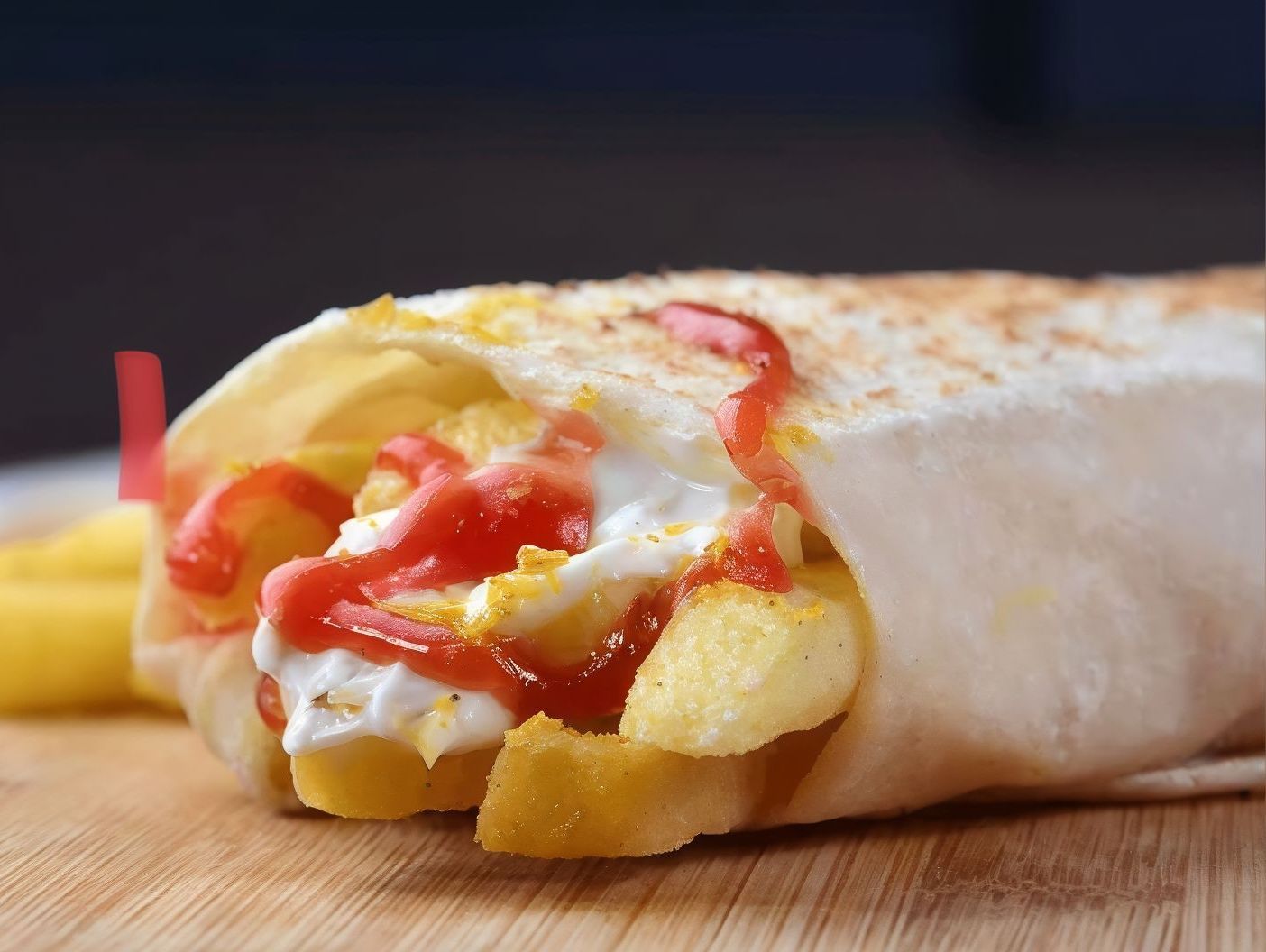 Potatoes with Mozzarella Cheese Sandwich