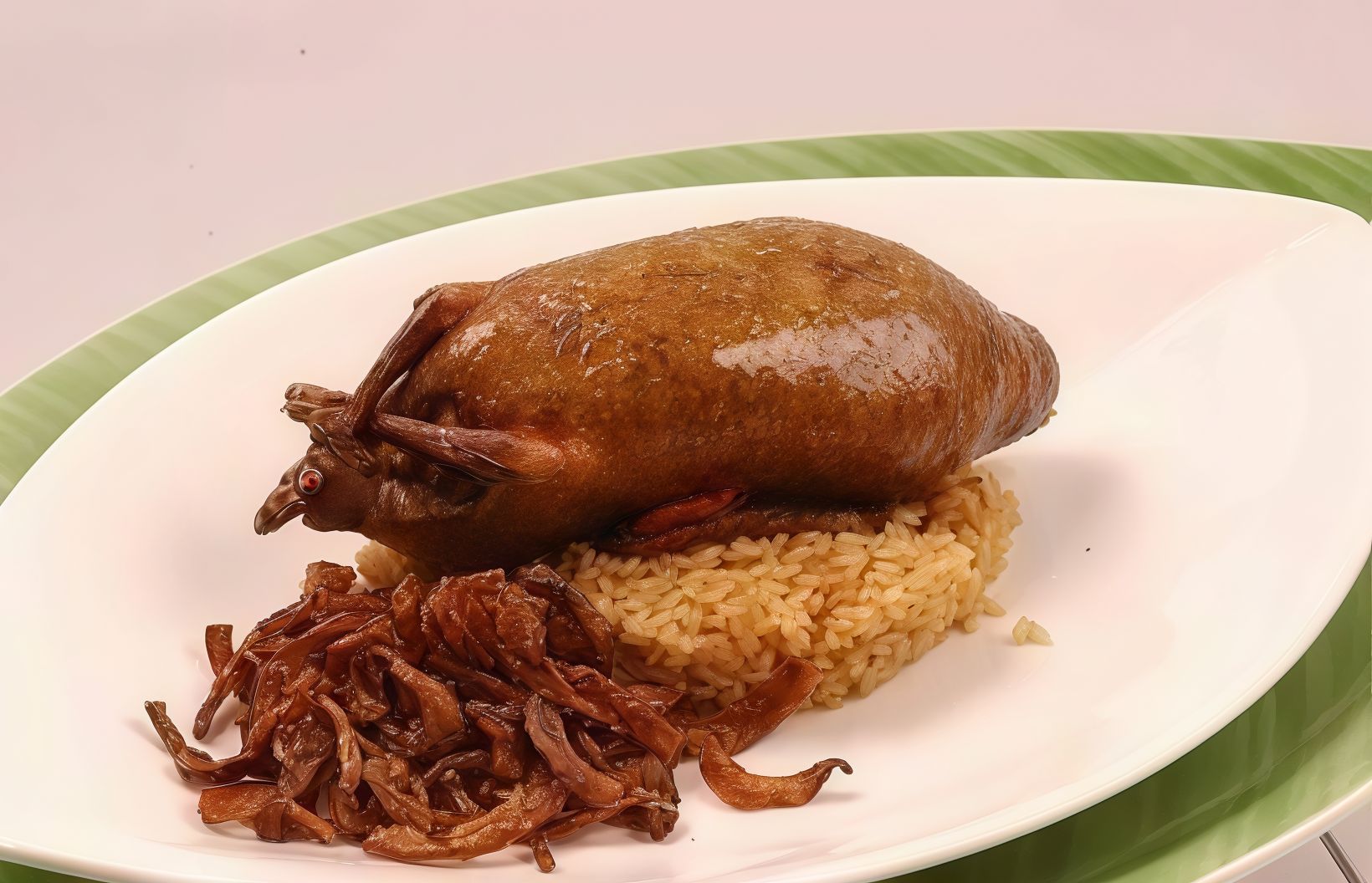 Stuffed Pigeon With Rice