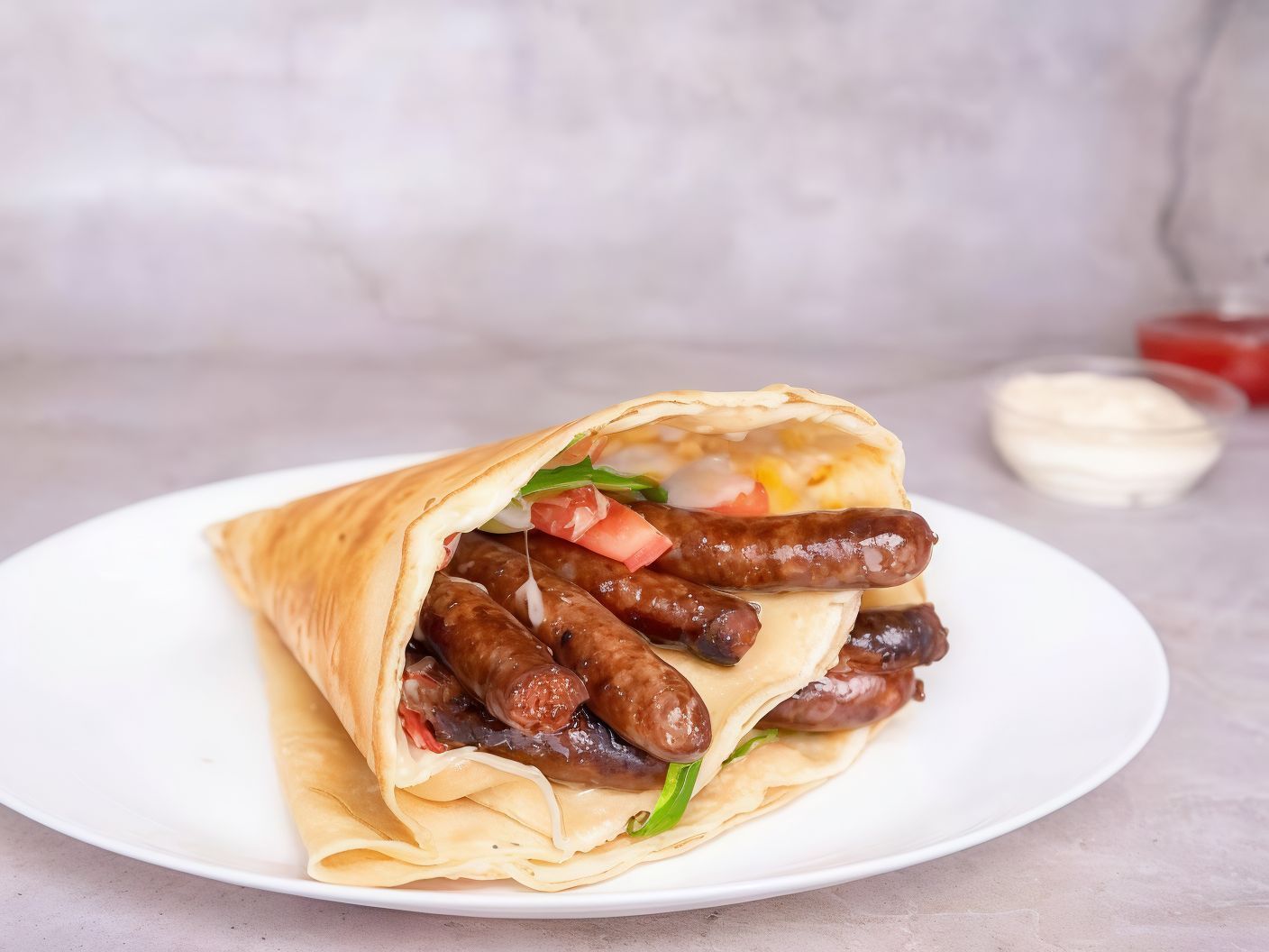 Oriental Sausage Crepe