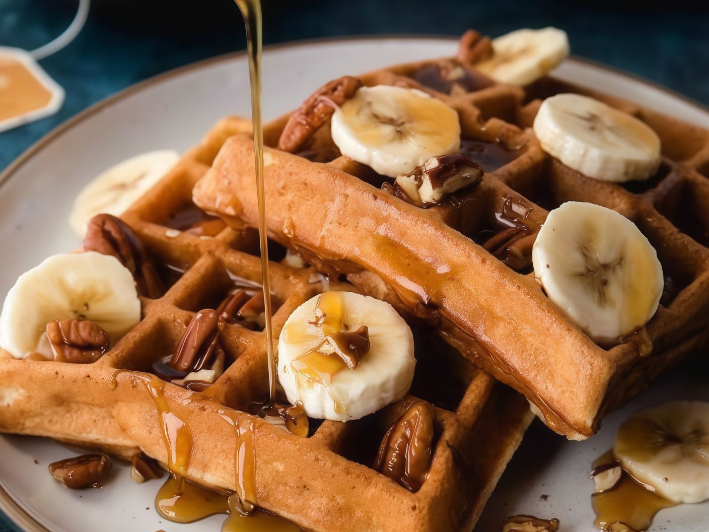 Nutella Waffle With Banana