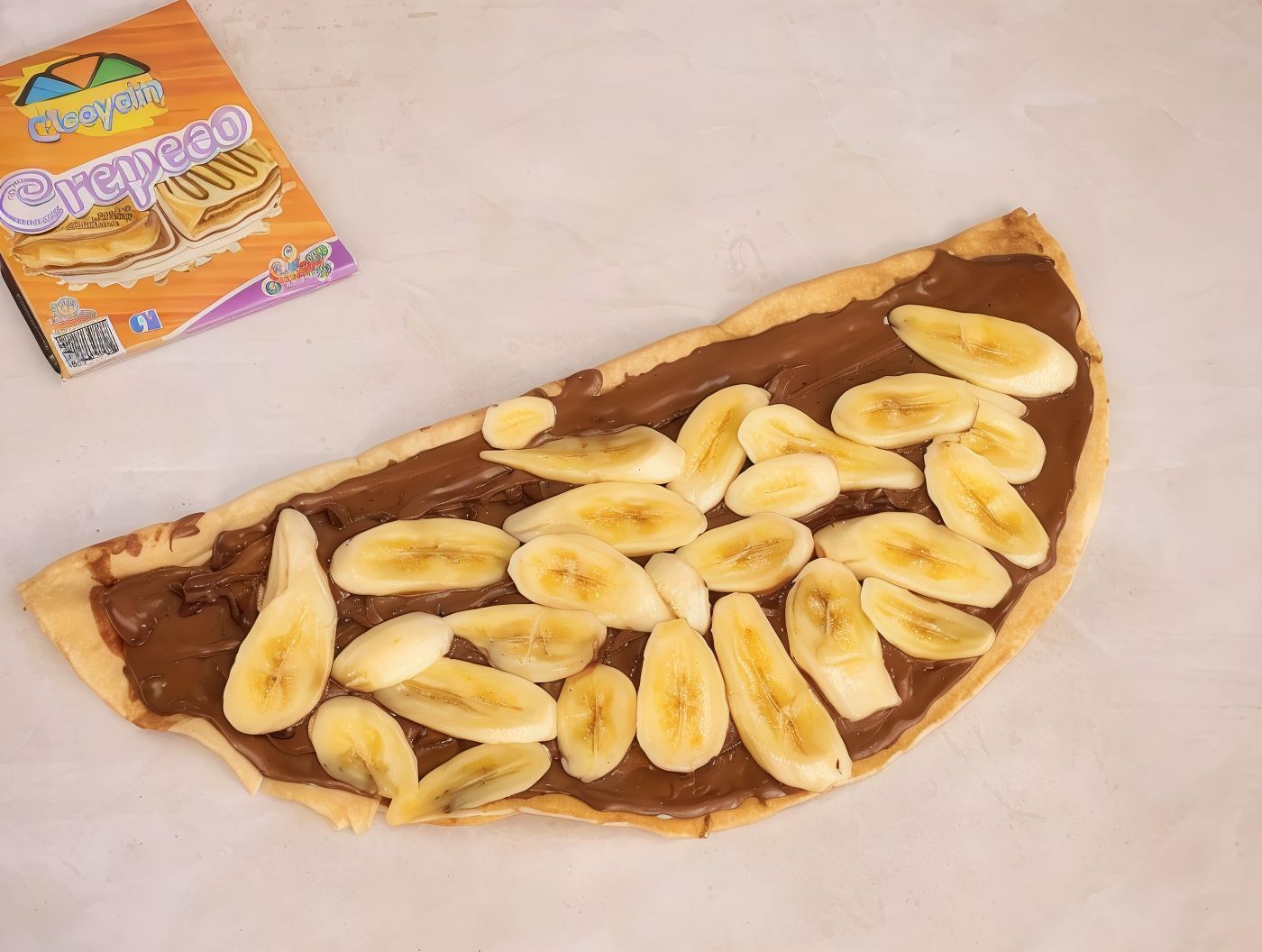 Large Super Crispy Crepe With Medium Nutella Chocolate With Banana Crepe Offer