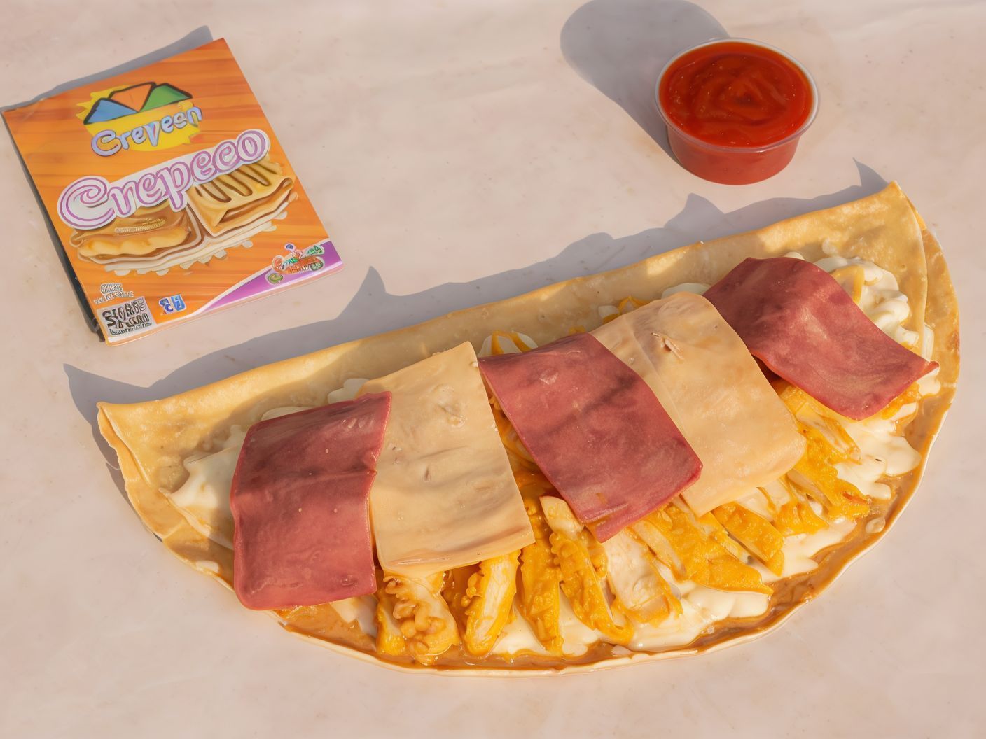 Chicken Chili Crepe