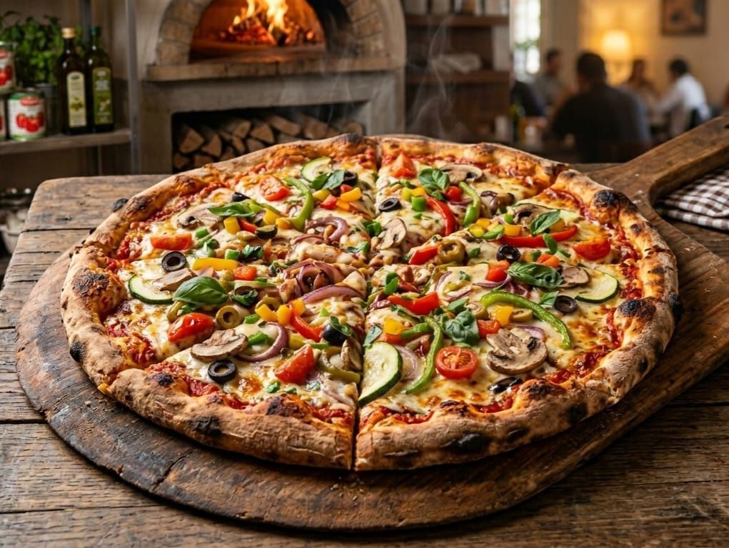 Fresh Vegetable Pizza