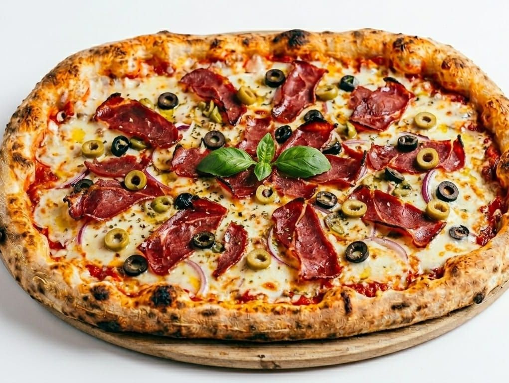Delicious Pastrami Pizza