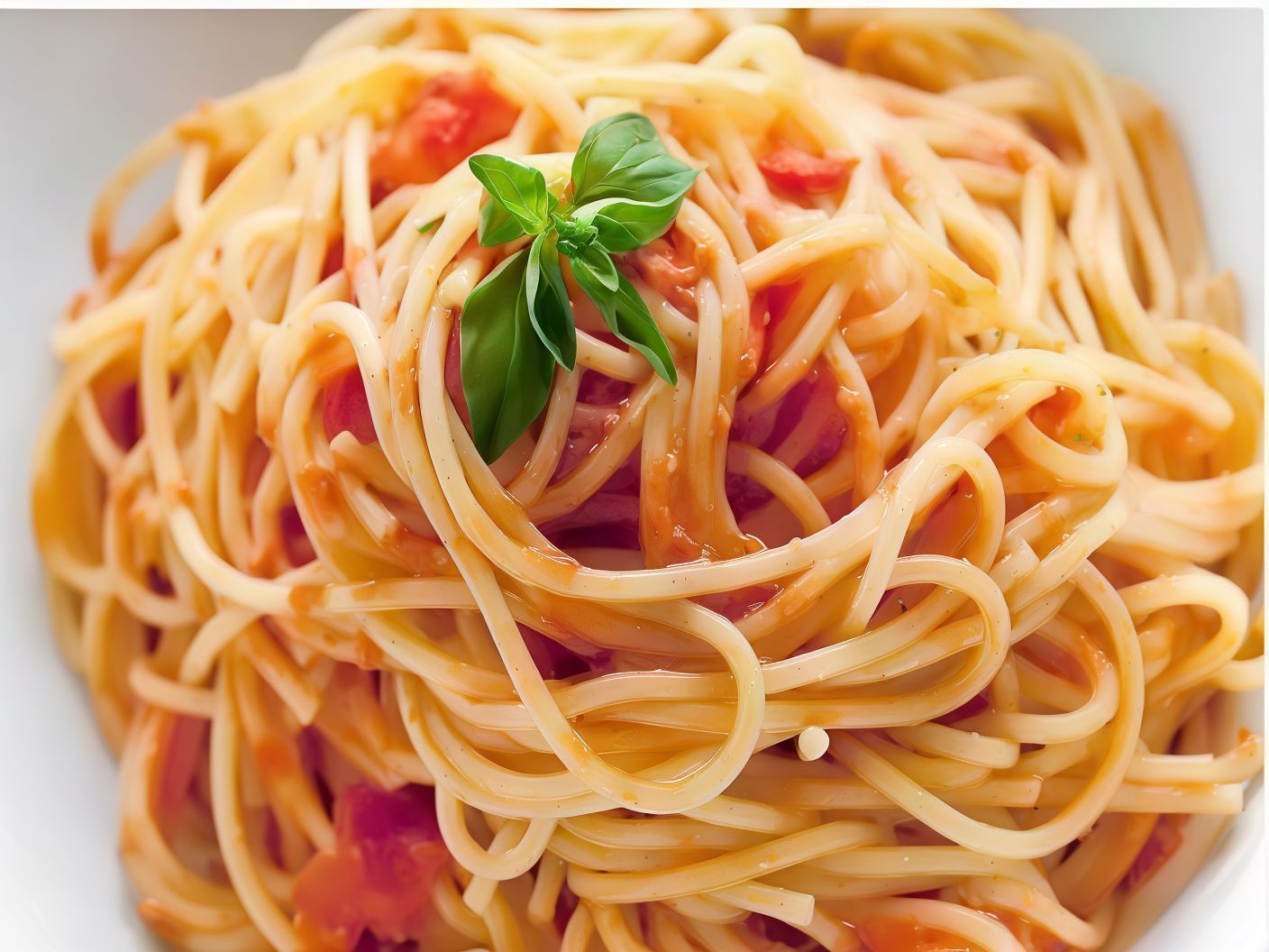 Spaghetti Fonsage Pasta With Vegetables