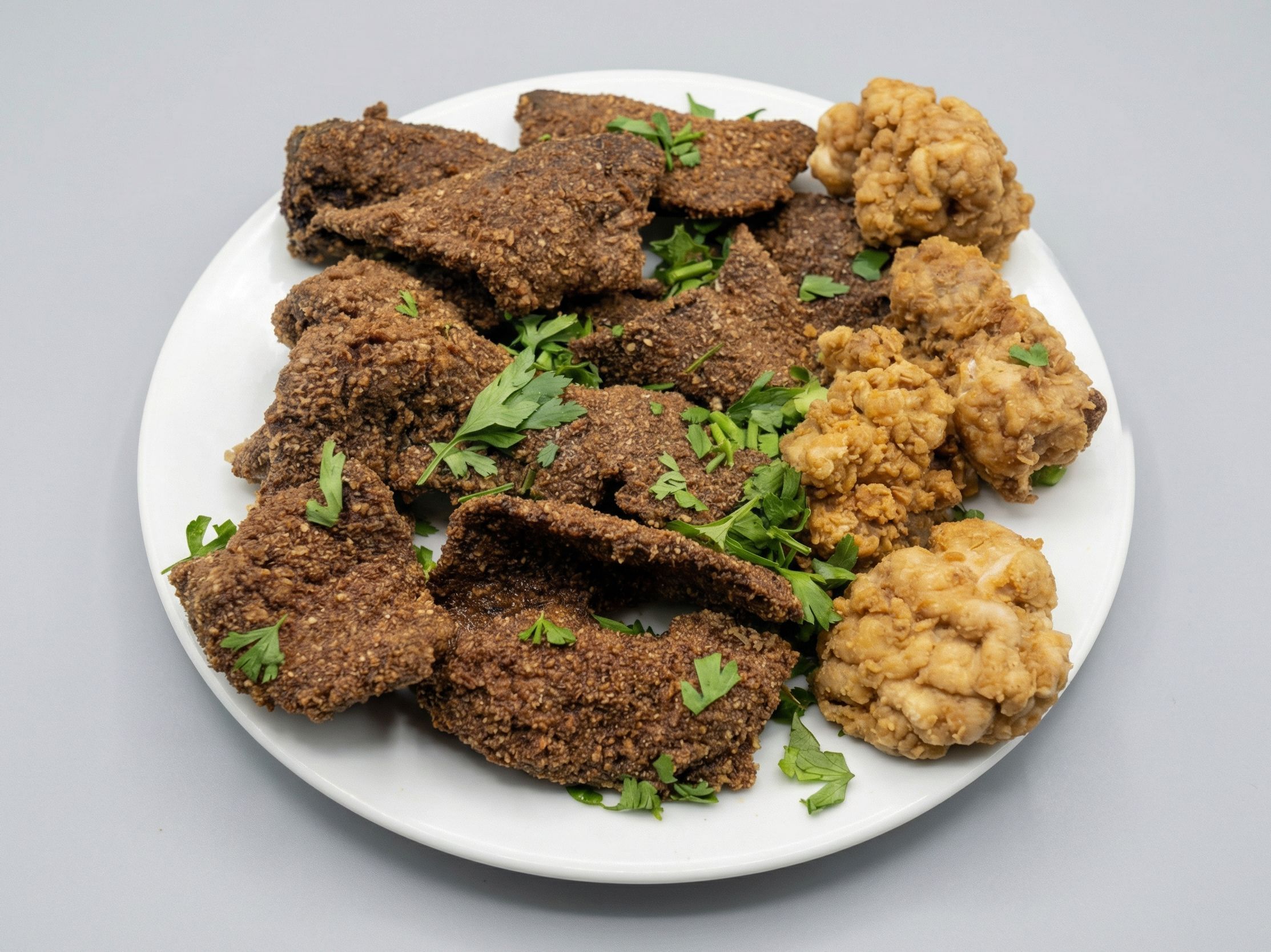 1/4 kg Liver + Mokh + Salad + Bread