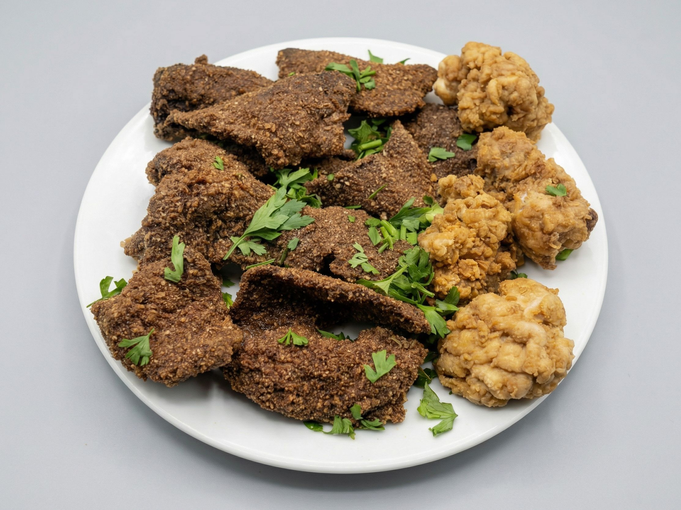 1/8 kg Liver + Mokh + Salad + Bread
