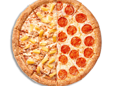 Half and Half Pizza
