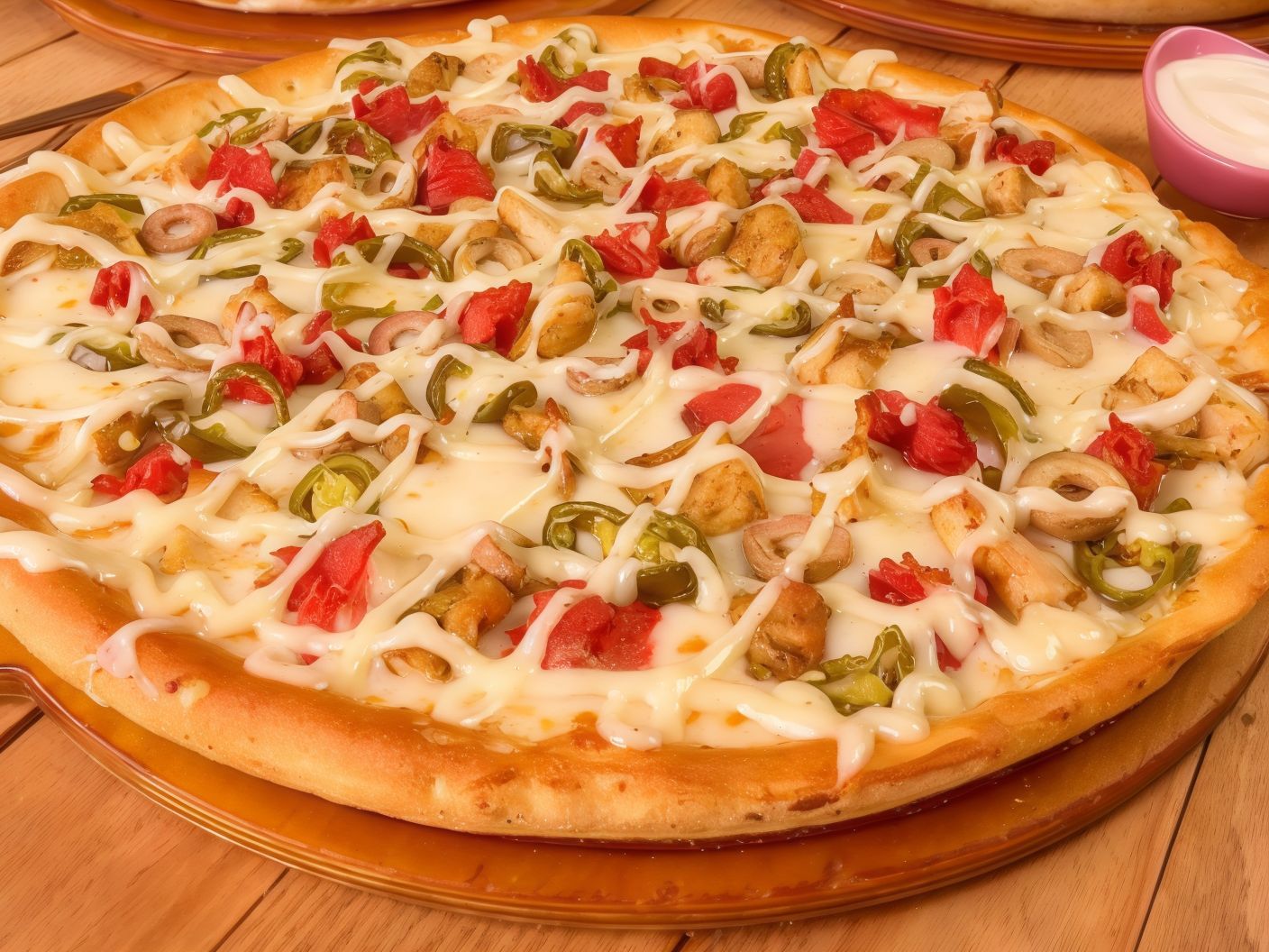 Bacon Chicken Ranch Pizza
