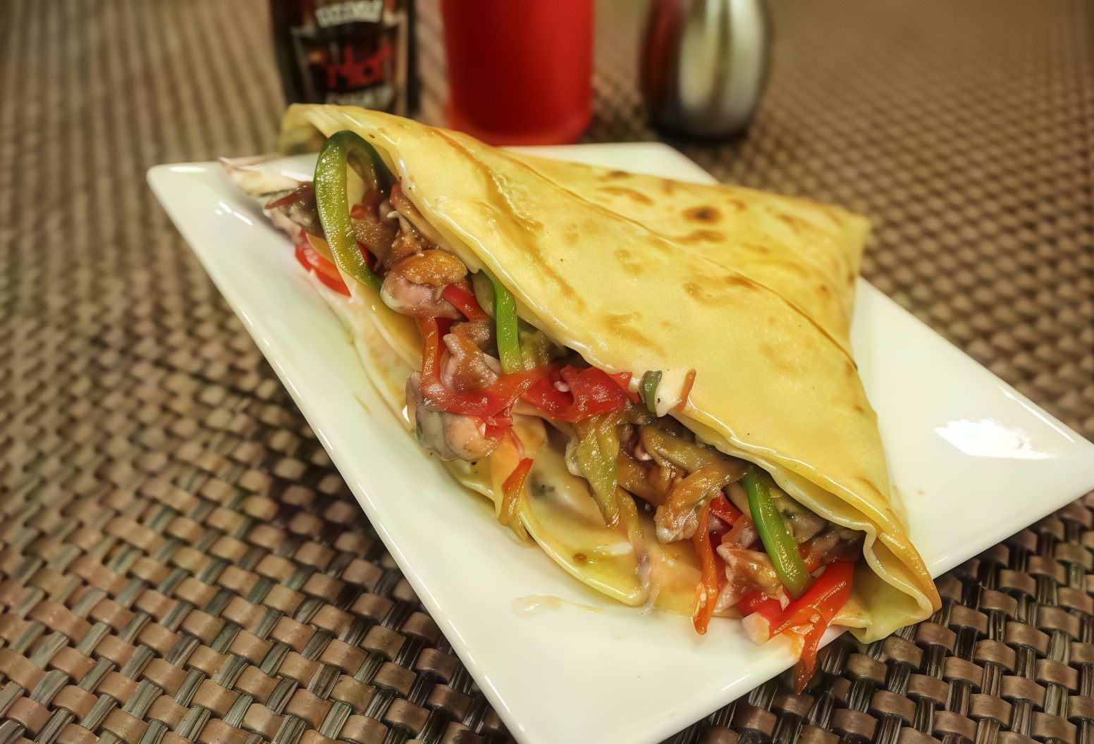 Chicken Fajita Crepe