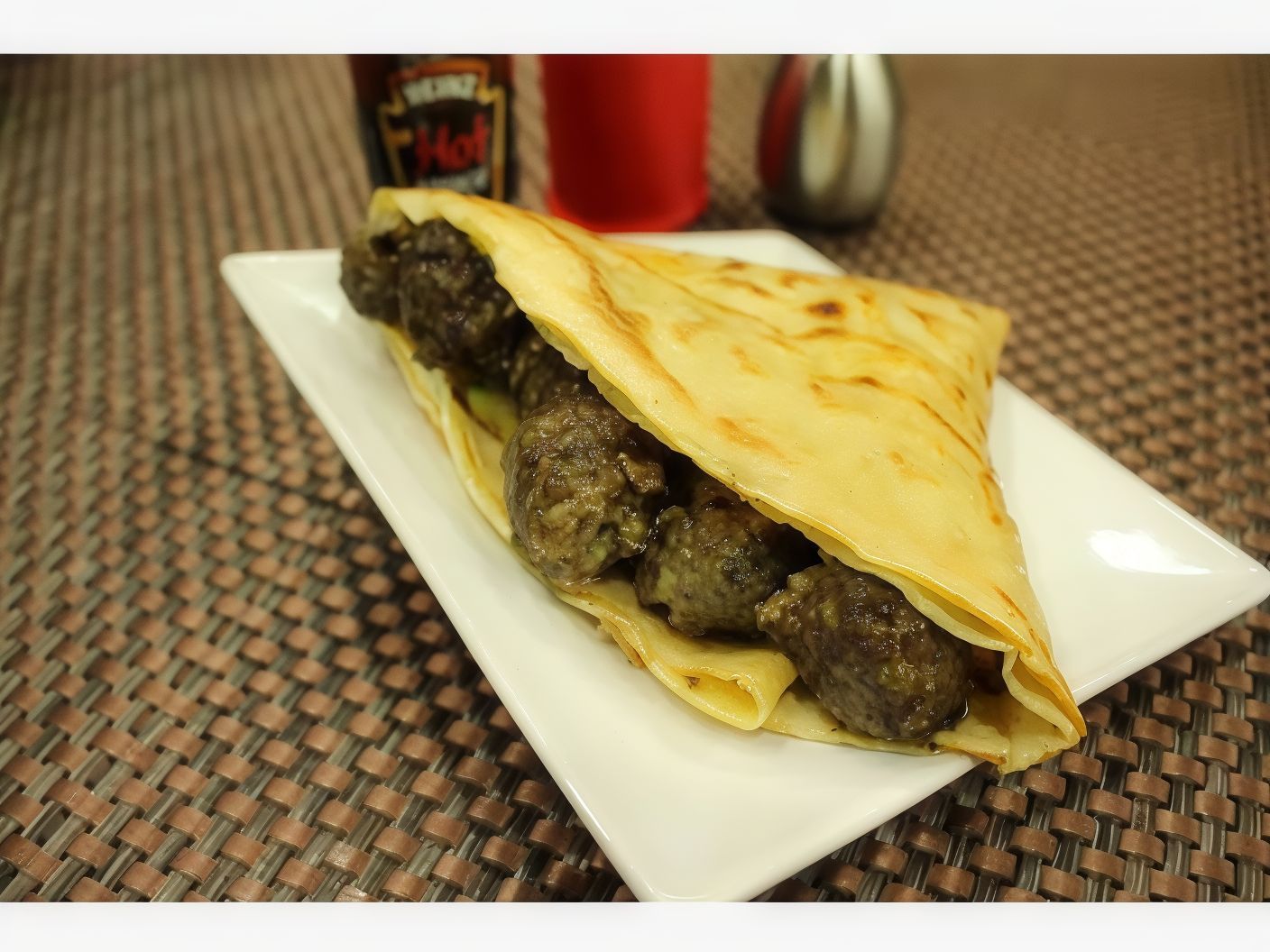 Grilled kofta crepe