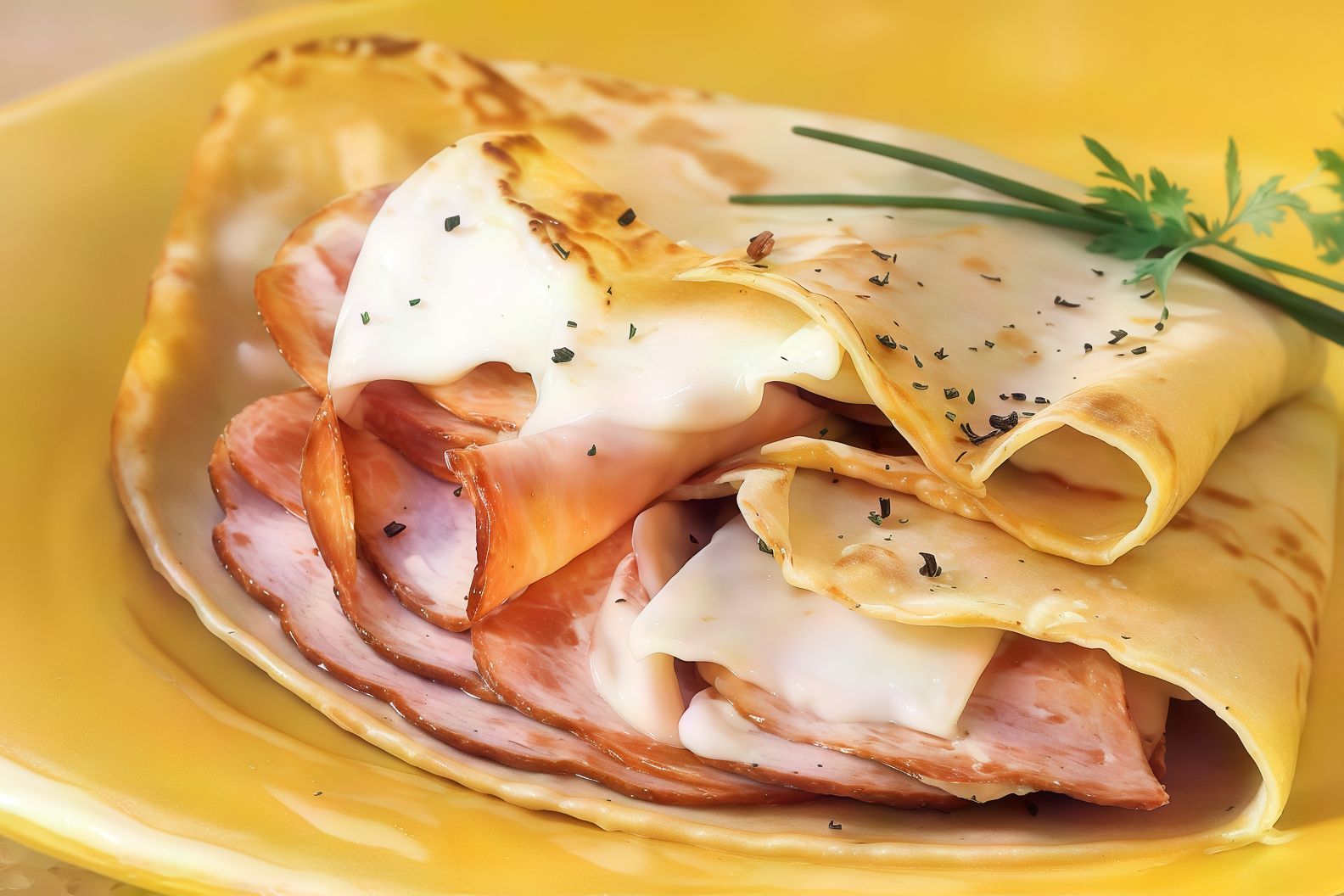 Smoked Salami Crepe