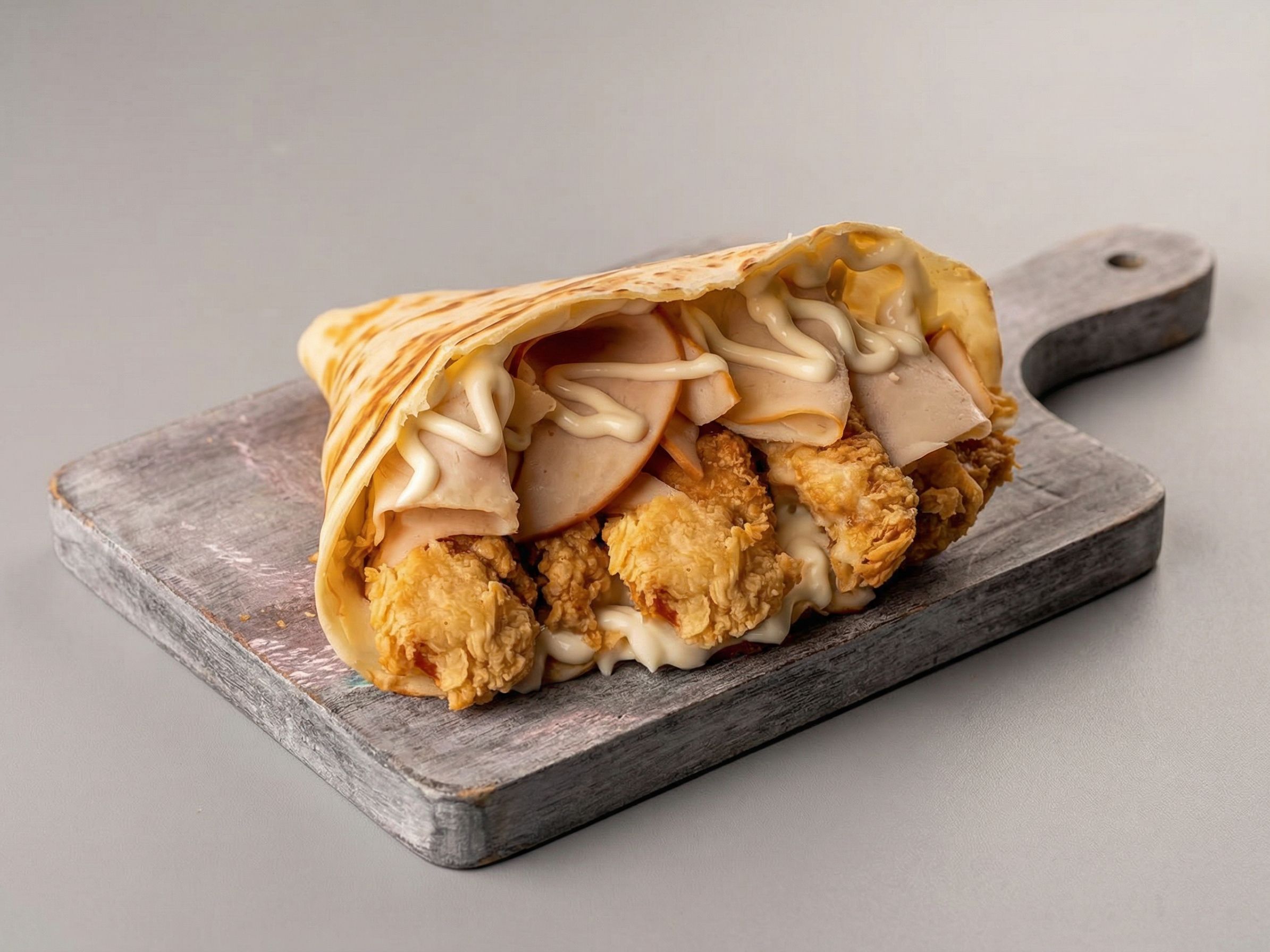 Mix Chicken And Meat Crepe