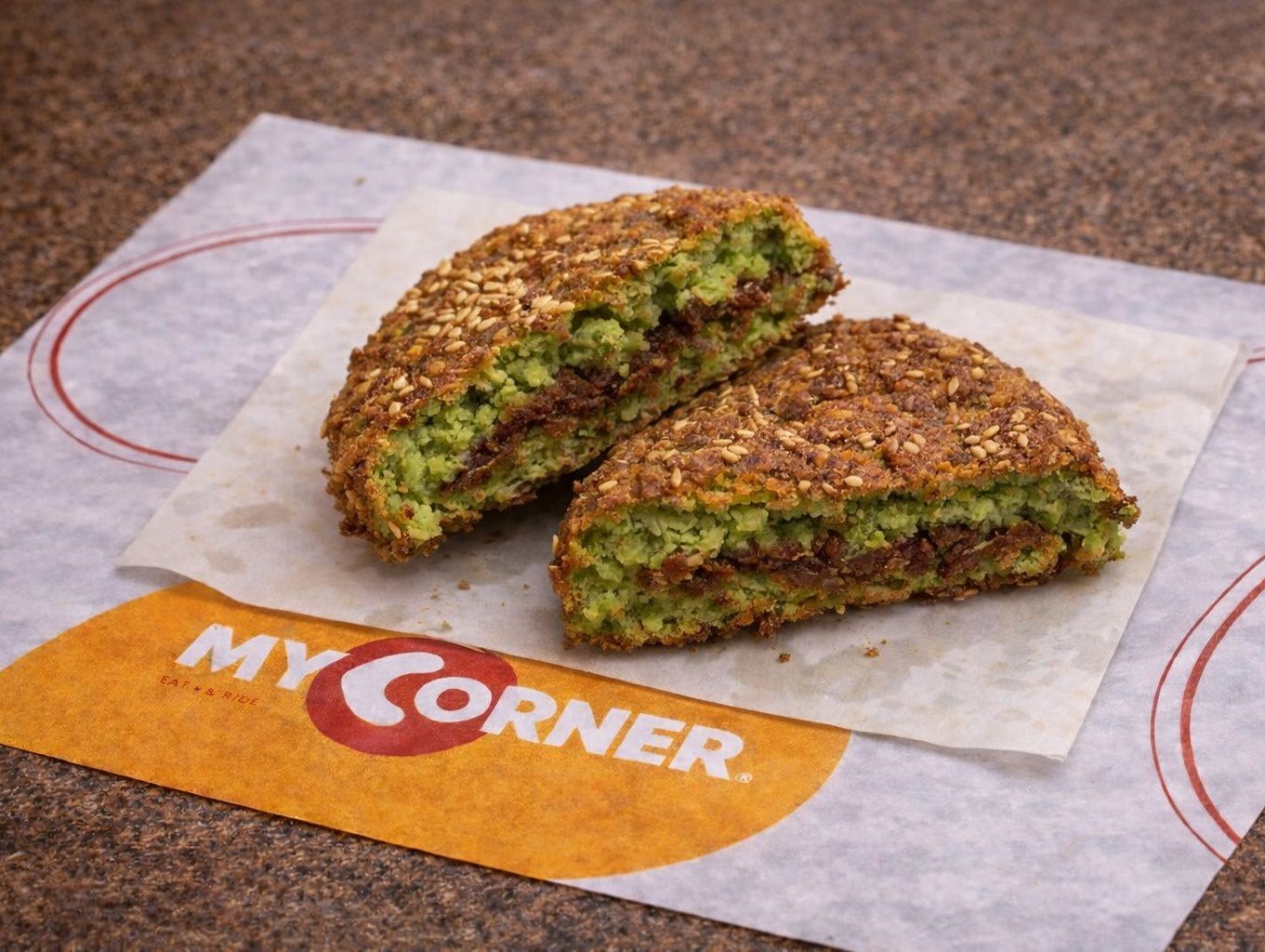 Stuffed Falafel Patty