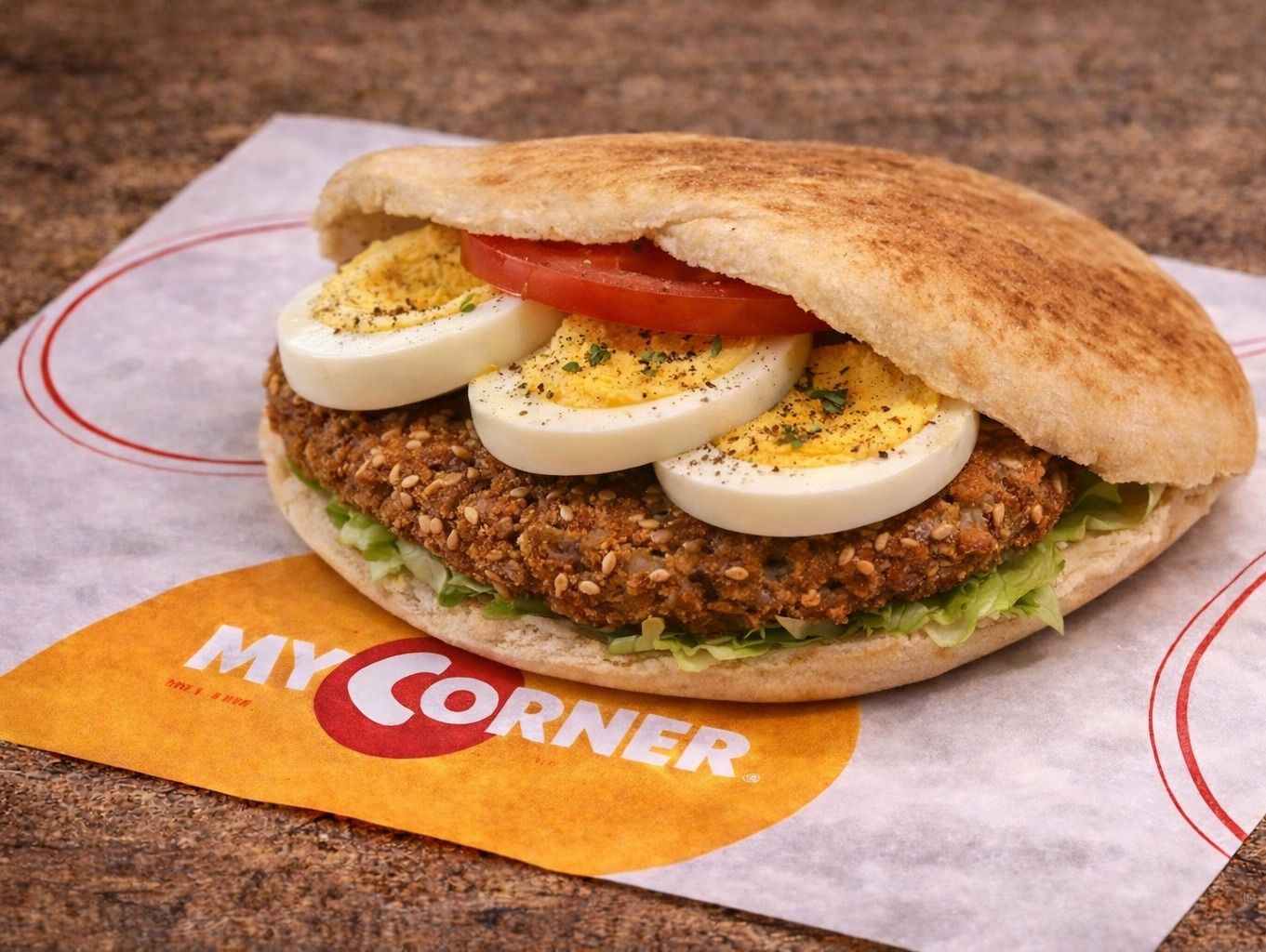 Taamia With Eggs Sandwich