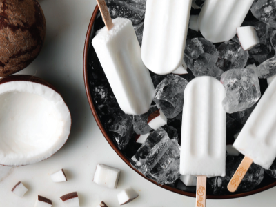 Coconut Sorbet Ice Cream - 90 Cal