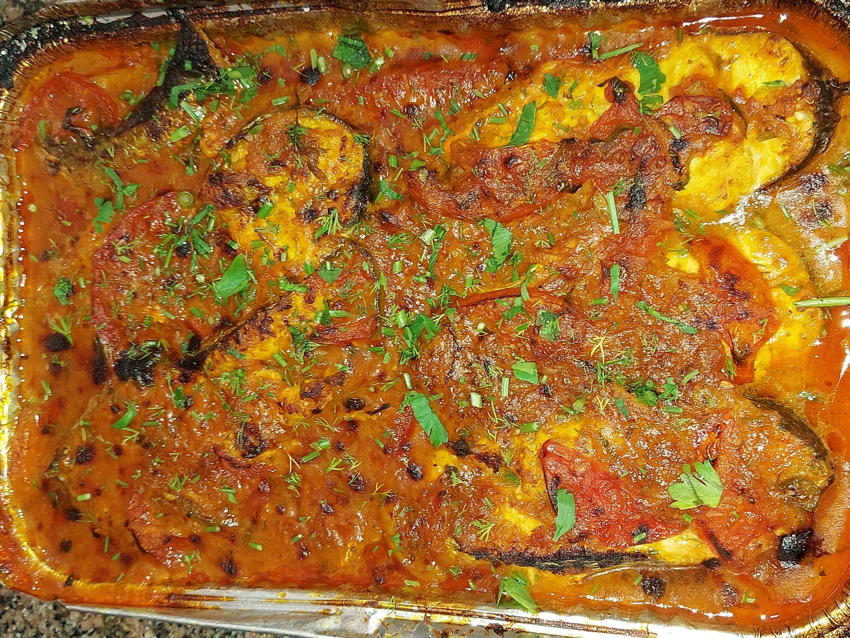 Baked Mackerel with Potatoes