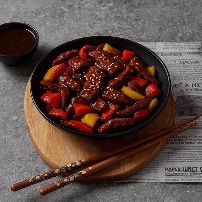Beef With Sweet Teriyaki Sauce
