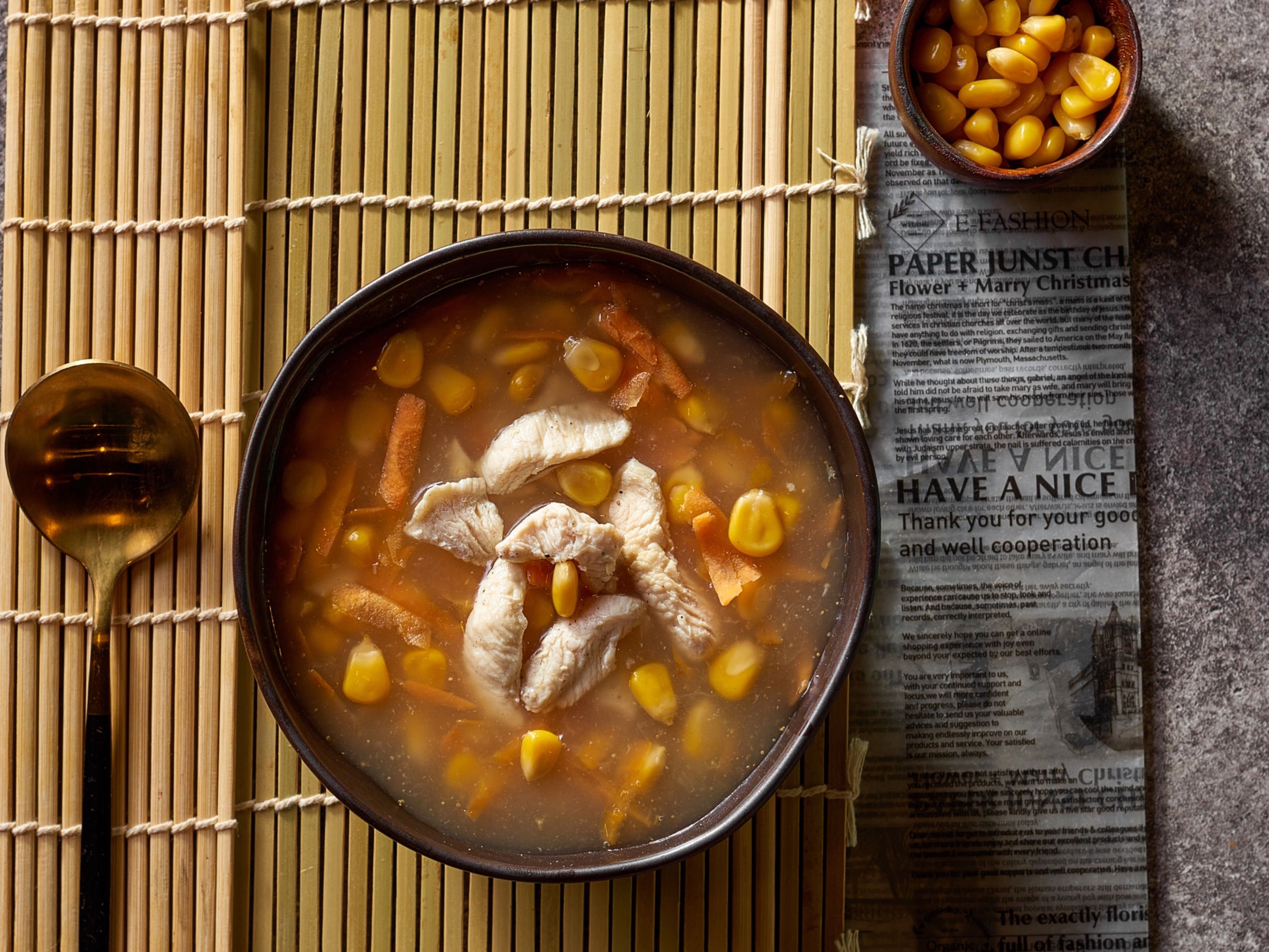 Chicken With Corn Soup