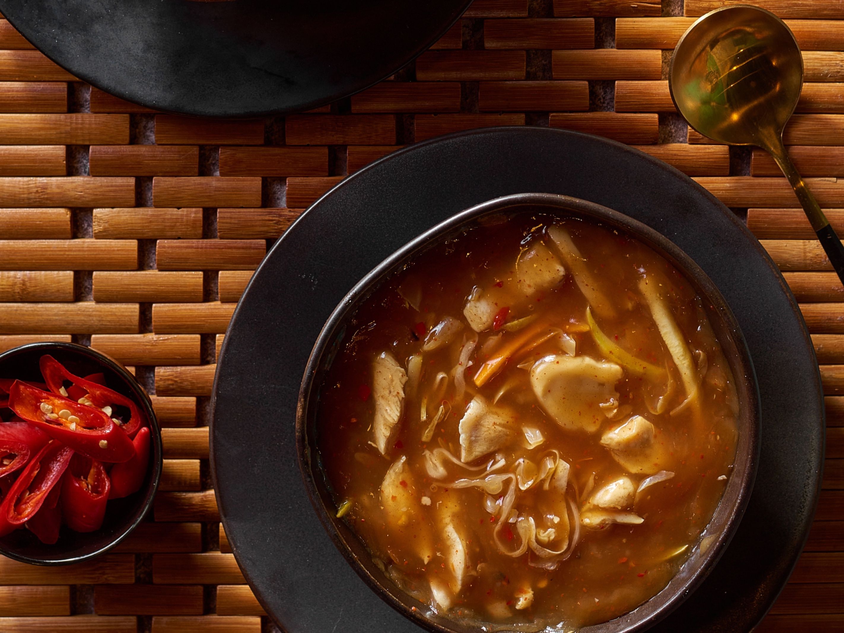 Hot And Sour Chicken Soup
