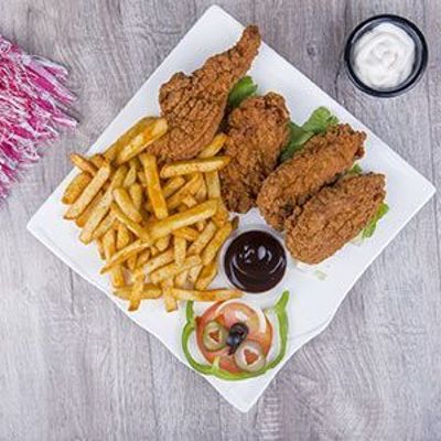 Chicken Strips With French Fries