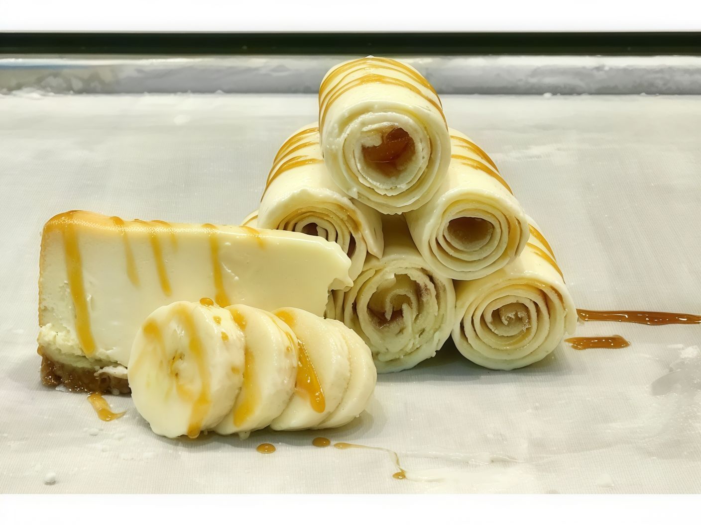 Ice Cream Roll With Banana