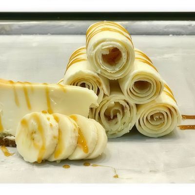 Ice Cream Roll With Banana