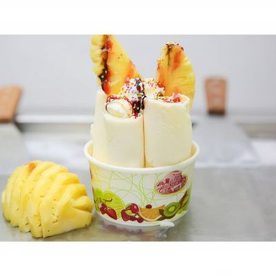 Ice Cream Roll With Pineapple