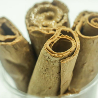 Ice Cream Roll With Chocolate