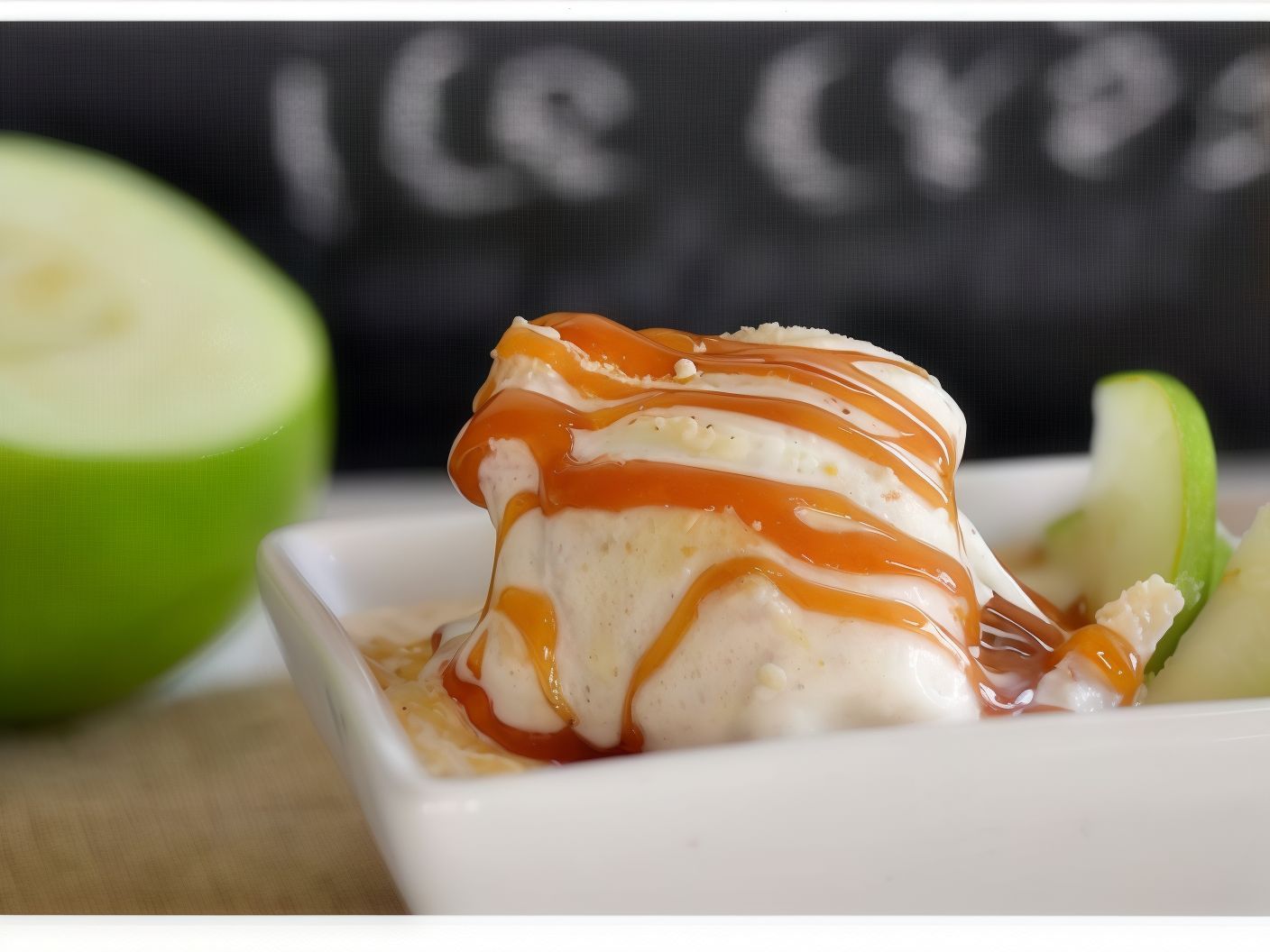 Ice Cream Roll With Apple