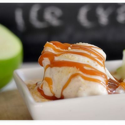 Ice Cream Roll With Apple