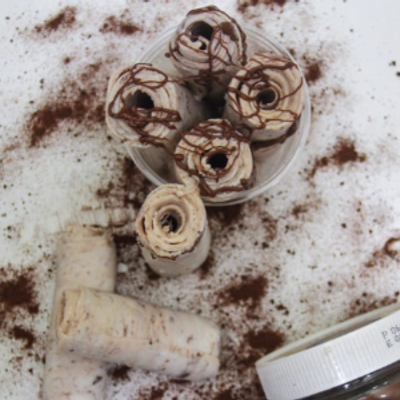 Roll Ice Cream With Nutella