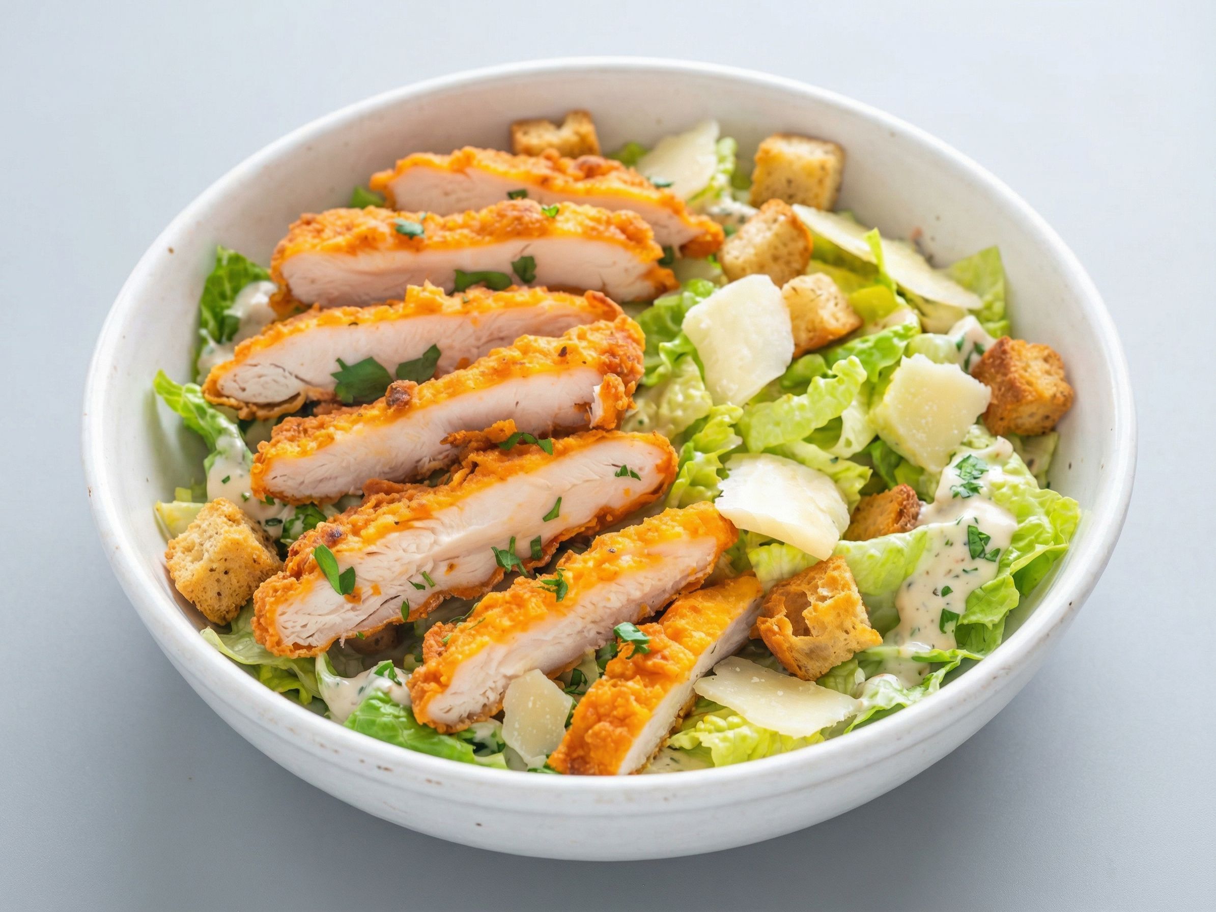 Fried Chicken Caesar Salad