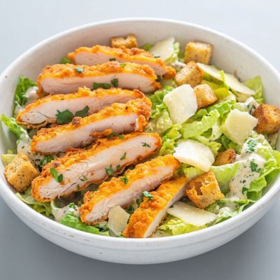 Fried Chicken Caesar Salad