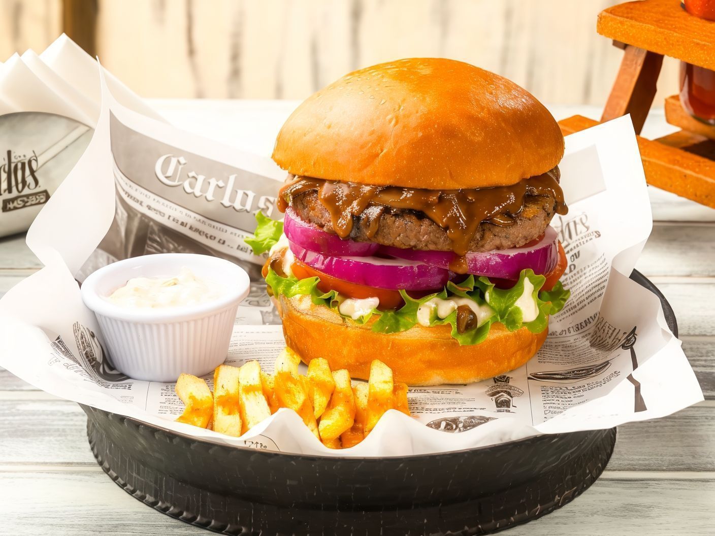 Beef Burger With Mushroom Sandwich