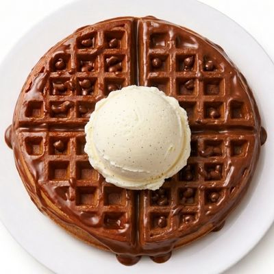 Ice cream waffle