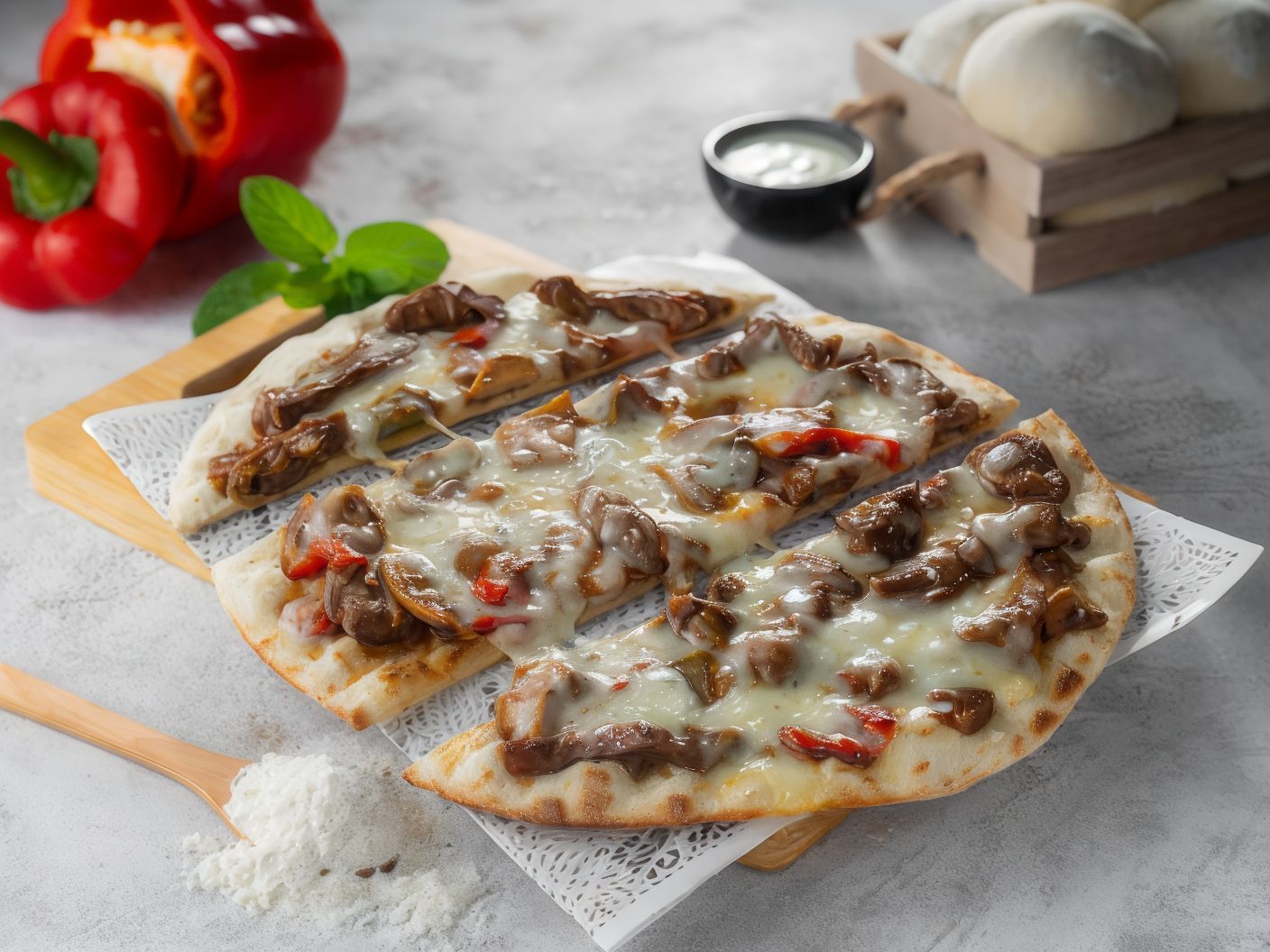 Steak With Mushroom Sandwich