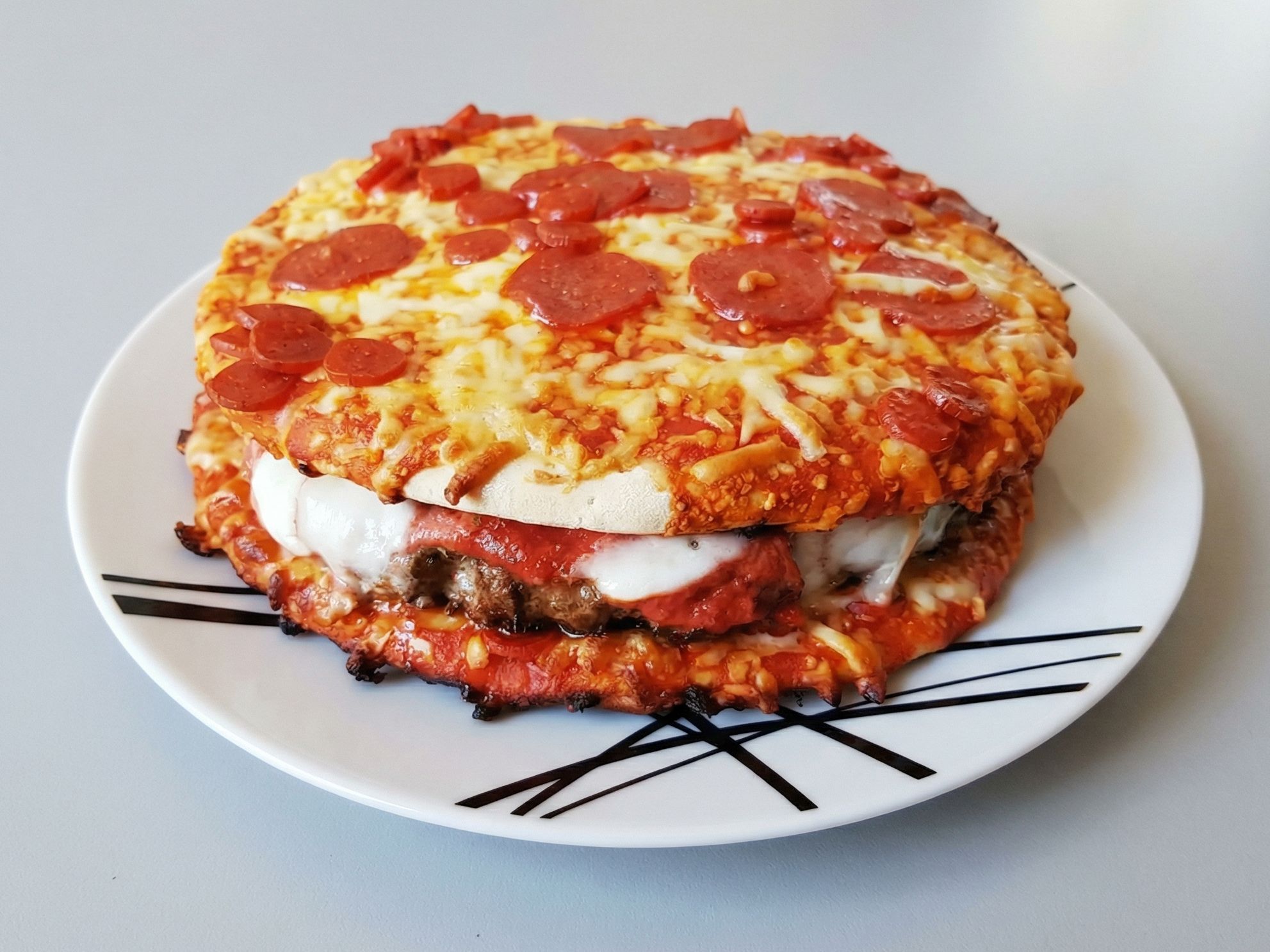 Large Texas Burger Pizza